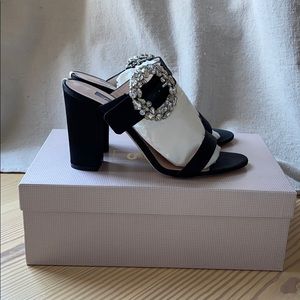 SJP by Sarah Jessica Parker Celia black satin 38